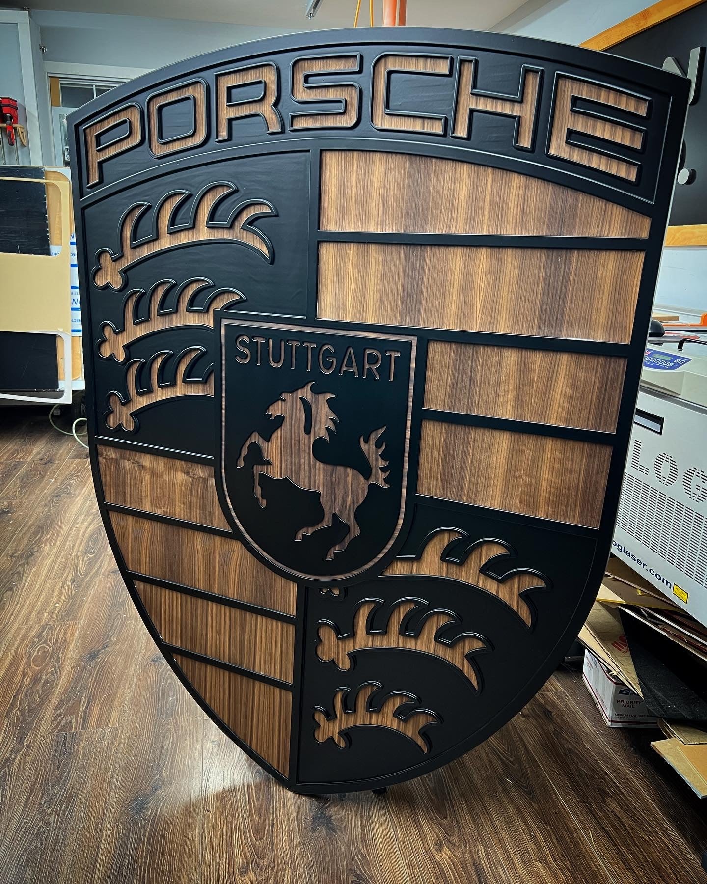 Porsche crest, Porsche Logo, Hood Emblem