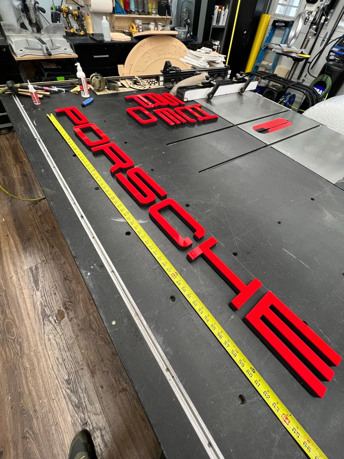 Porsche Dealership Sign, NON LED letters