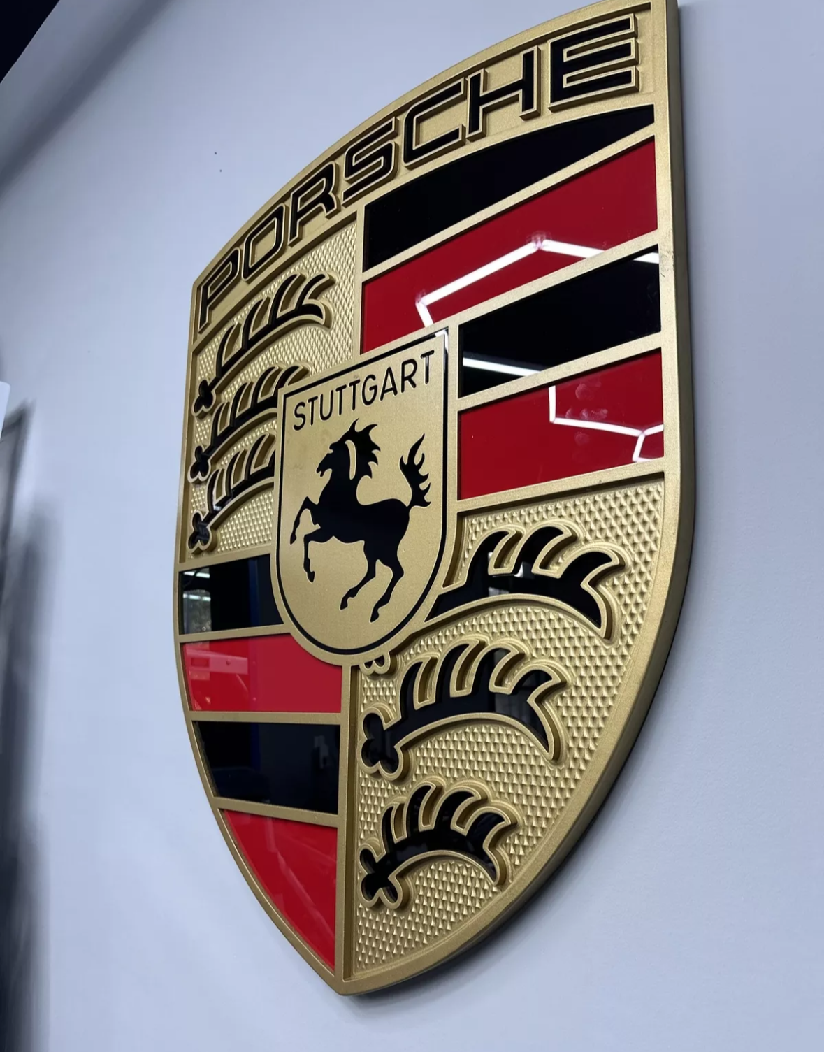 Porsche crest, Porsche Logo, Hood Emblem