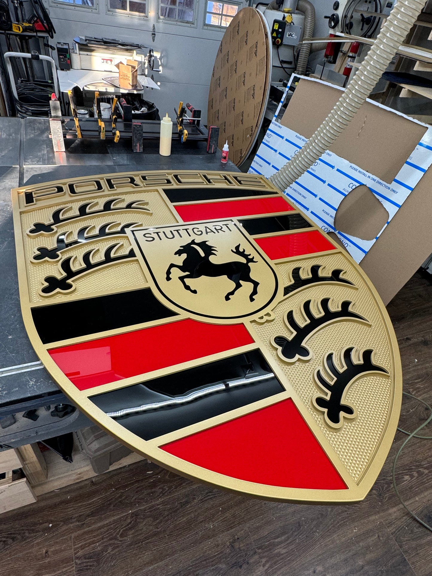 Porsche crest, Porsche Logo, Hood Emblem
