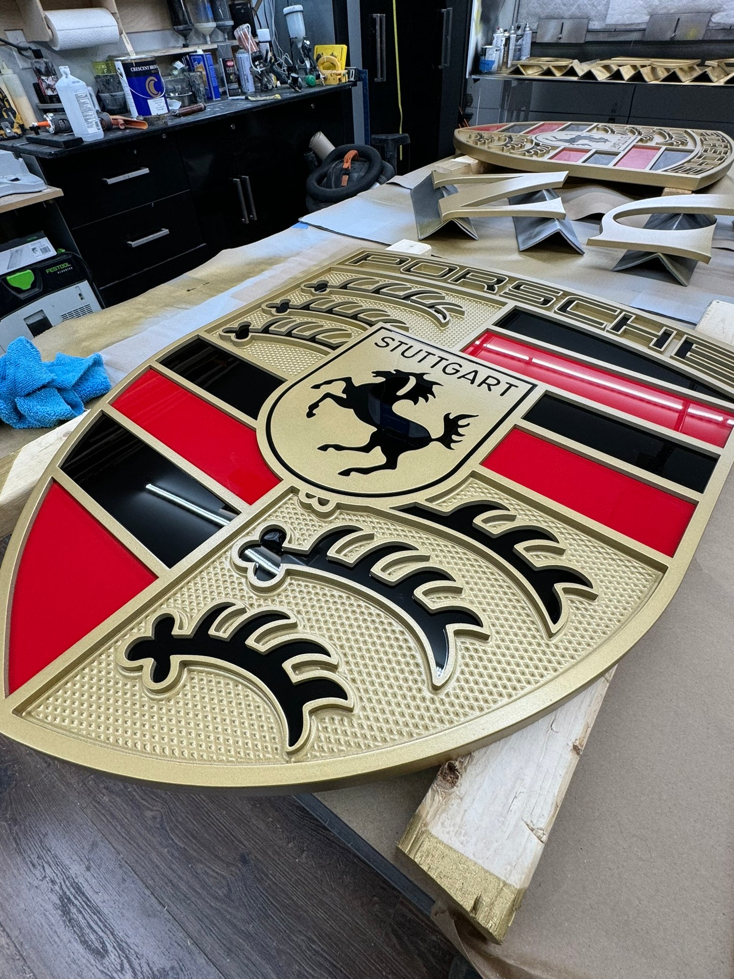 Porsche crest, Porsche Logo, Hood Emblem