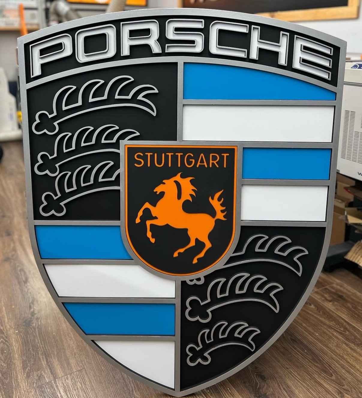 Porsche crest, Porsche Logo, Hood Emblem