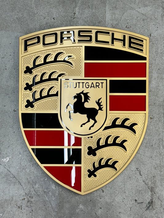 Porsche crest, Porsche Logo, Hood Emblem