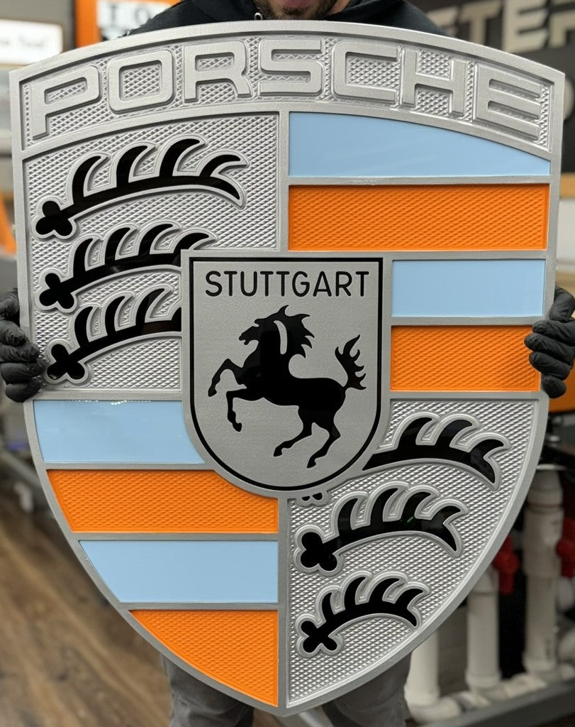 Porsche crest, Porsche Logo, Hood Emblem