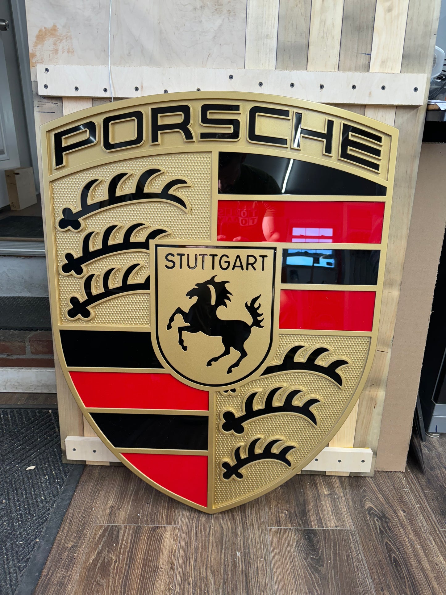 Porsche crest, Porsche Logo, Hood Emblem